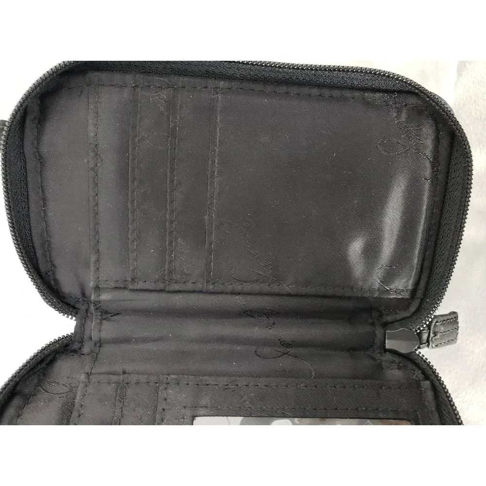 Vera Bradley Wallet Style Black Purse No‎ Straps Card Holder - Picture 3 of 10
